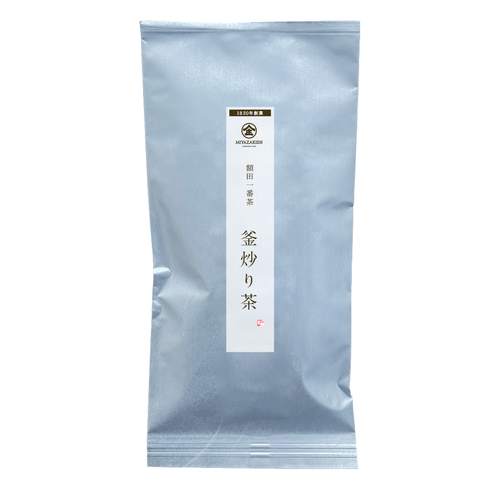額田一番茶【釜炒り茶】本宮〔リーフ 60g〕